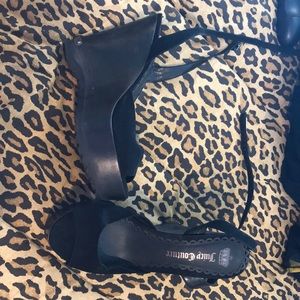 Juicy Couture platforms, open toe